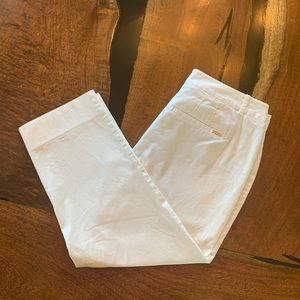 WHBM Slim Crop Pant White